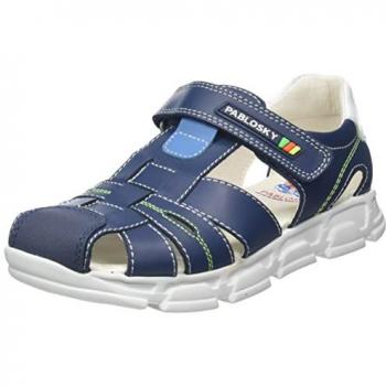 Sandalias de Niño Pablosky de Piel Color Azul Marino 504020 Talla 28