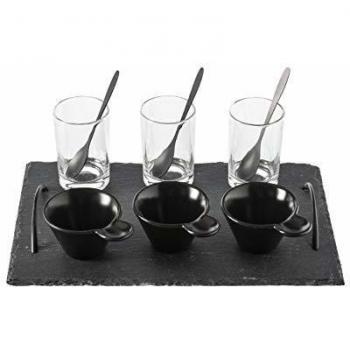 Set de aperitivo 10 piezas con base de pizarra