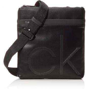 Calvin Klein CK UP FLAT CROSSOVERHombreShoppers y bolsos de hombroNegro