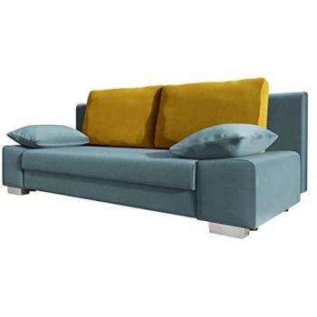 Sofá-cama Comfivo 145 con caja de ropa de cama, Kronos 31 + Fresh 37, dimensiones 200x77x87cm