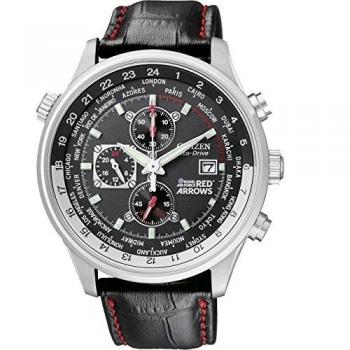 Citizen Men's Eco-Drive Red Arrows World Time Stainless Steel Chronograph Watch