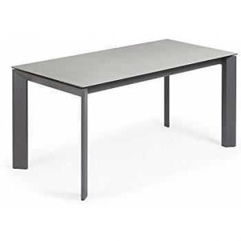 Kavehome mesa extensible axis 160220x90 gris sobre hydra 2