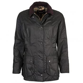 Barbour Beadnell Women's Wax Jacket - Green - Size: L (UK14/EU42/US10)