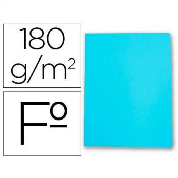 Subcarpeta cartulina Gio folio celeste pastel 180 g/m2