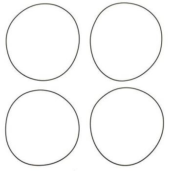 Juego de juntas O-Ring para camisa del cilindro AJUSA 60010300