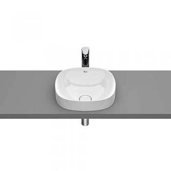 Roca A32750R000 Lavabo de Encimera Ø370x75, Modelo Inspira Soft, Blanco