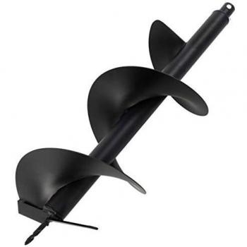 vidaXL Barrena Jardín Broca Espiral Acero Taladro Tierra Perforador Suelo Ahoyador Excavador Jardinería Herramienta Ahoyadora Plantar Sembrar 250 mm