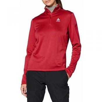 Odlo Jersey para Mujer con Cremallera 1/2, Color Cerezo, Talla M
