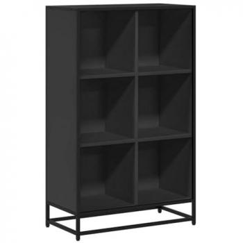 Estantería Librería Negra 65,5x33x107,5 cm en Madera de Ingeniería