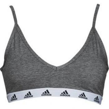 Adidas Pureb Bra Sujetador Deportivo Mujeres - Gris Oscuro, Blanco