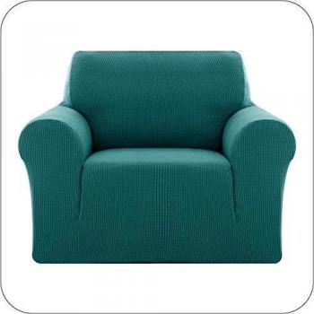 UMI. by Amazon Funda Elastica para Sofa Ajustable 1 Plaza Turquesa