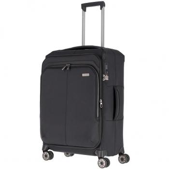 Travelite Priima M Expandable Black 4-Wheel Trolley 72L