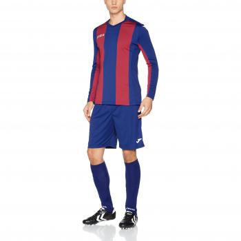 Joma Pisa Set de Juego de Manga Larga Completo, Hombre, Azul/Granate, 2XL-3XL