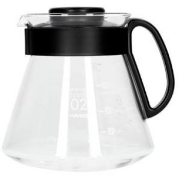 Servidor de Café Hario V60-02 600 ml, Vidrio Resistente al Calor, Compatible con Microondas