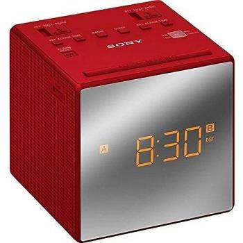 Sony ICFC1TR.CED - Radio Reloj, Alarma Dual, Rojo