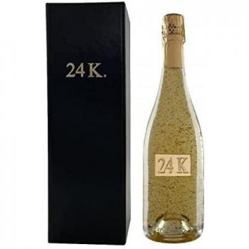 24K Vino Espumoso Gold White botella 75 cl, 120 meses de crianza, Partículas de Oro