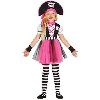Disfraz de Pirata Rosa para Niña de 7 a 9 Años - Ideal para Fiestas Temáticas