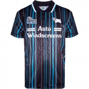Derby County 1994 Third Shirt - Vintage football shirt, short sleeves, retro design, club crest embroidery, polyester fabric, available in various sizes