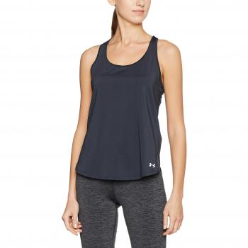 Under Armour Speed Stride Twist Tank Camiseta, Mujer, Gris