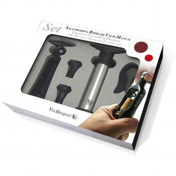 VB VIN BOUQUET sacacorchos de Giro y Bomba FI 003 Set Descorchador, Acero Inoxidable, centimeters