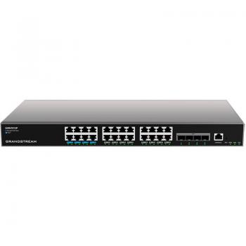 Grandstream GWN7813P Layer 3 Managed PoE Network Switch - 24 Gigabit Ports, Rack-Mountable