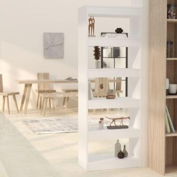 Librería/Partición Blanco 60x30x166 cm en Aglomerado