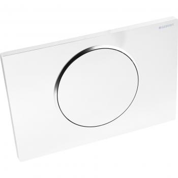 Geberit Sigma10 Dual Flush Plate - Glossy/Matt Chrome - Model 115.758.KH.5