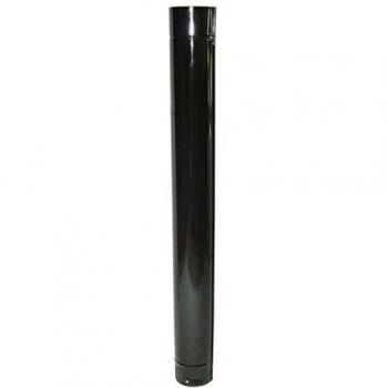 Wolfpack 22011015 Tubo Estufa Vitrificado, Negro, 120mm