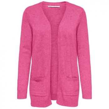 Cárdigan Lesly Open Knit de Only para mujer en color carmine rosa, diseño abierto, tejido de punto ligero