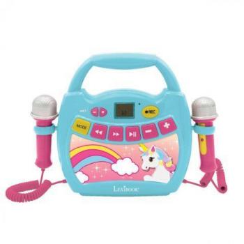 Lexibook Unicornio - Altavoz Bluetooth con Micrófono Karaoke y Reproductor Inalámbrico Portátil