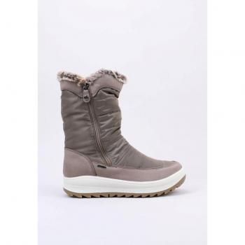 Bota Esquimal IMAC 459068 Mujer Marrón - Botas Invernales de Cuero y Textil, Talla 36