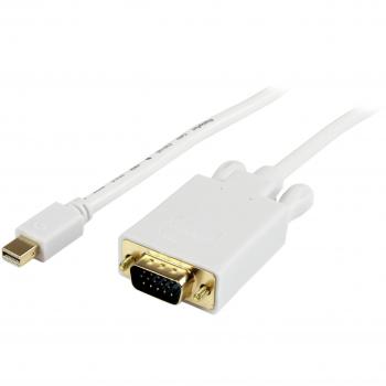 StarTech.com Cable Mini DisplayPort a VGA Adaptador de 91 cm - Convertidor de Vídeo: Cable Mini DP a VGA - Cable MDP a VGA para Mac / PC 1920x1200 - Cable Mini DisplayPort a VGA Blanco