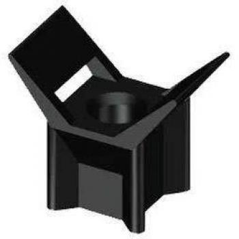 Unex 1252 U63X Base Roscable, Negro Color, Paquete de 100 Unidades
