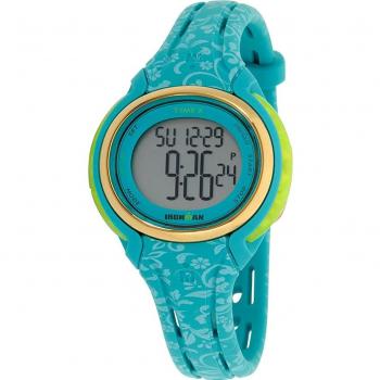 Timex Women's Sleek Premium Digital Watch (Ø 38 mm, Green, Size: ONE SIZE)