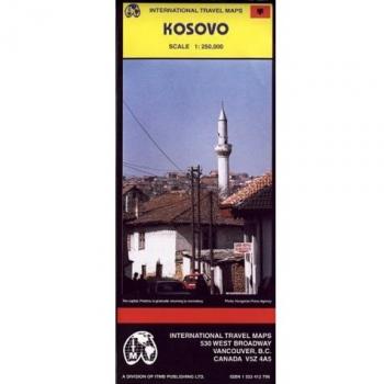 Kosovo 2000 travel reference map idioma ingles