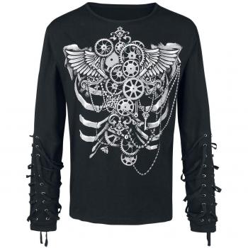 Gothicana by EMP Rock and Roll Dreams Come Through Camisa Manga Larga Negro S