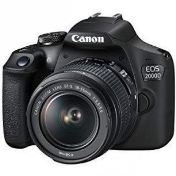 Canon CAMERA EOS 2000D 18-55 III, 2728C002,Black