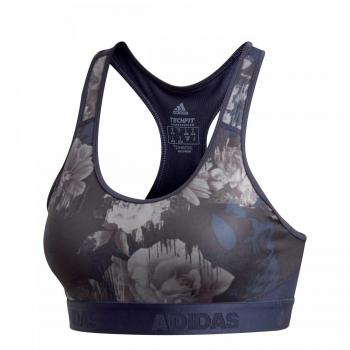 Adidas Alpha Skin – Sujetador Deportivo con Ligero Soporte, Mujer, DH3581, Legend Ink/Print, Medium
