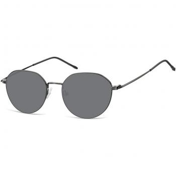 SmartBuy Collection Oval Full Rim Metal Men's Prescription Sunglasses Black Size 53
