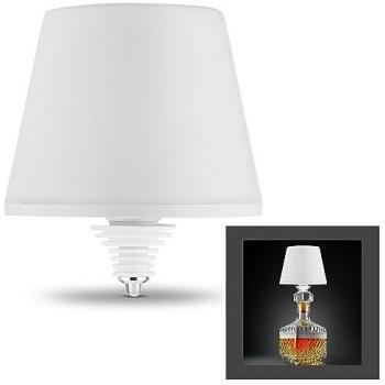 Luz LED para botellas Lamprusco REV, 11.5x13.8 cm (ØxH), blanco antiguo, recargable, dimmable, IP54