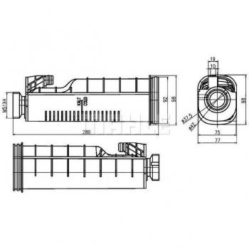 Depósito de expansión MAHLE ORIGINAL CRT 114 000S con características de alta calidad, diseñado para el sistema de refrigeración del motor, fabricado con materiales duraderos y resistencia a altas temperaturas, asegurando un rendimiento óptimo del v