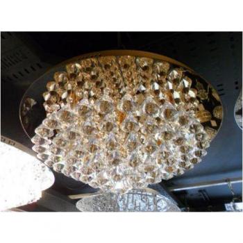 Plafón de diseño Parma Gold 8 bombillas 22cm, dorado, 8 luces
