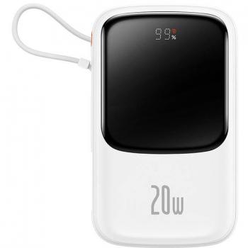 Powerbank Baseus Qpow Pro 10000mAh 20W con cable Lightning, USB-C y USB, carga rápida