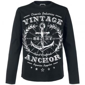 R.E.D. by EMP Rock and Roll Dreams Come Through Camisa Manga Larga Negro S