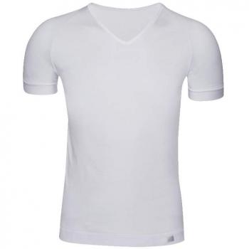 Camiseta Manga Corta y Cuello de Pico de Algodón Egipcio ZD