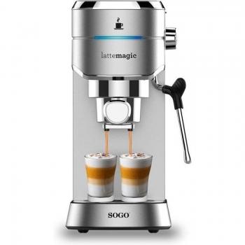 Cafetera Espresso Automática Sogo Lattemagic Acero Inoxidable 15 Bares 1450W