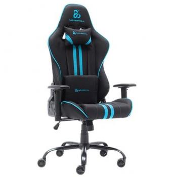 Newskill Kitsune V2 Silla Gaming Azul Tela Transpirable Cojines Cervical y Lumbar Reclinable 180º Hasta 136 kg