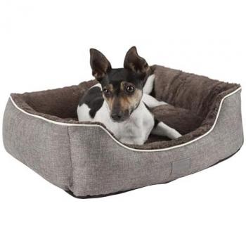 Cama cómoda para mascotas Samuel 60x50x17 cm Kerbl, color plateado y gris oscuro