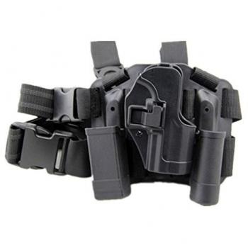 JOYASUS Bolsa táctica Ajustable Airsoft para Pistola, Bolsa para Pierna, Muslo, Pierna Derecha, Revista, Bolsa para Linterna para H & K USP Compact