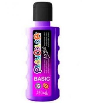 Playcolor Pintura Acrylic Basic Botella 250ml Violeta